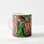 Mug Musique de perroquets pour femmes africaines (Devant gauche)