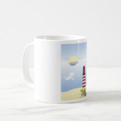 Mug Musique de phare rouge et blanc (Devant gauche)