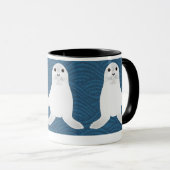Mug Musique de phoques blancs (Devant droit)