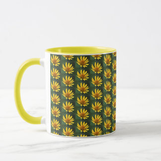 Mug Musique de photo à fleurs jaunes