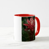 Mug Musique de photo à fleurs rouges (Devant droit)