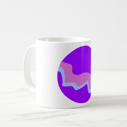 Mug Musique de planète violette (Devant gauche)