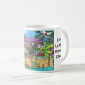 Mug Musique de plongée de cocotier (Devant droit)