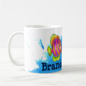 Mug Musique de poisson rose et orange (Gauche)