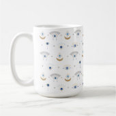 Mug Musique de protection oculaire du saumon blanc (Gauche)