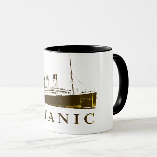 Mug Musique de qualité de hauteur Titanic (Devant droit)