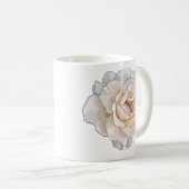 Mug Musique de rose blanche (Devant droit)