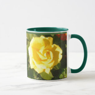 Mug Musique de rose jaune