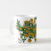 Mug Musique de rose jaune (Devant gauche)
