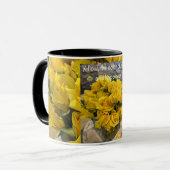 Mug Musique de rose jaune (Devant gauche)