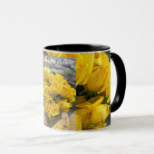 Mug Musique de rose jaune (Devant droit)