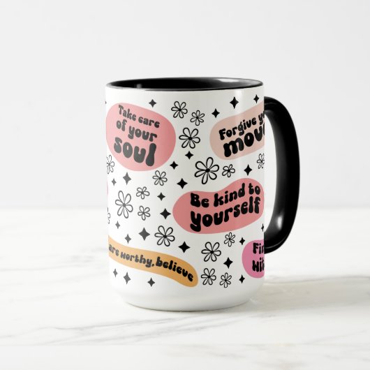 Mug Musique de santé mentale (Devant droit)
