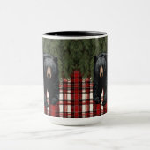 Mug Musique de silhouette de l'ours noir (Centre)