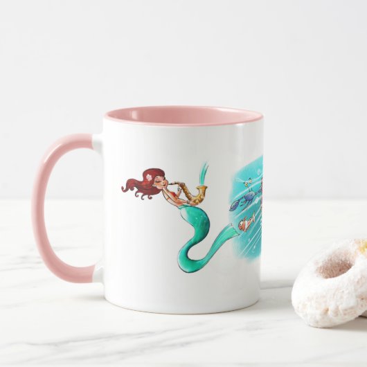 Mug Musique de sirène #2 (Avec donut)