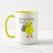 Mug Musique de texte de sélection comptable (Gauche)