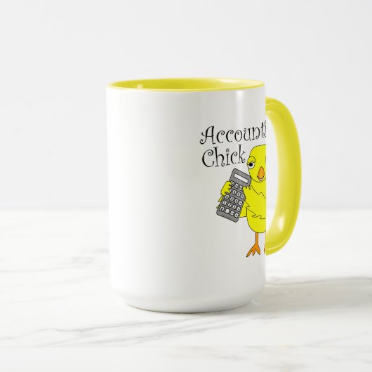 Mug Musique de texte de sélection comptable (Devant droit)