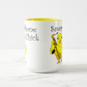 Mug Musique de texte de sélection saxophone (Centre)