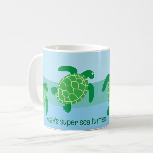 Mug Musique de tortue de mer (Devant gauche)