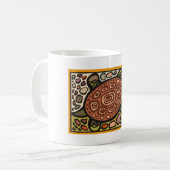 Mug Musique de tortues de mosaïque (Devant gauche)