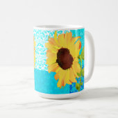 Mug Musique de tournesol (Devant droit)