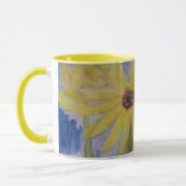 Mug Musique de tournesol jaune été (Gauche)