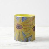 Mug Musique de tournesol jaune été (Centre)