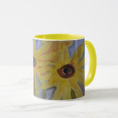 Mug Musique de tournesol jaune été (Devant droit)