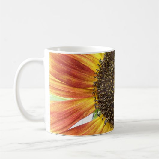 Mug Musique de tournesol orange (Gauche)