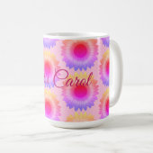 Mug Musique de tournesol rose (Devant droit)
