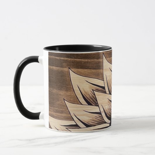 Mug Musique de tournesol rustique (Gauche)