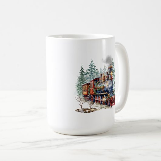 Mug Musique de train de Noël (Devant droit)
