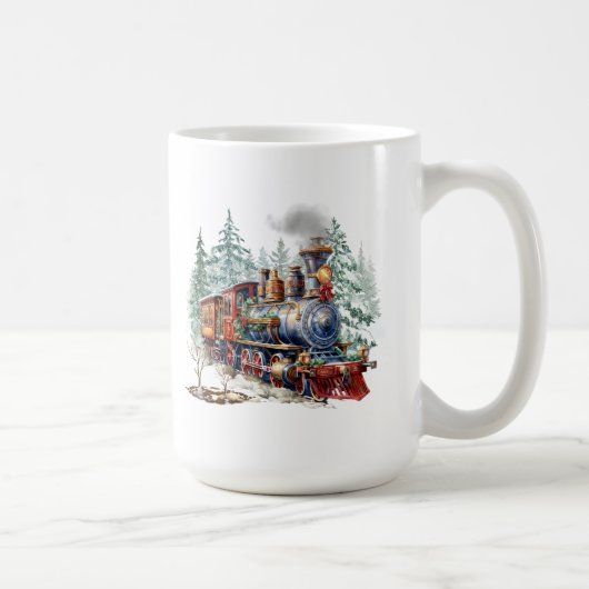 Mug Musique de train de Noël (Droite)