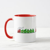 Mug Musique de train de Noël (Gauche)