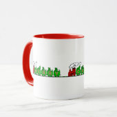 Mug Musique de train de Noël (Devant gauche)