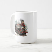 Mug Musique de train de Noël (Devant gauche)