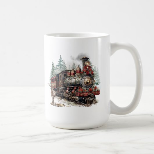 Mug Musique de train de Noël (Droite)