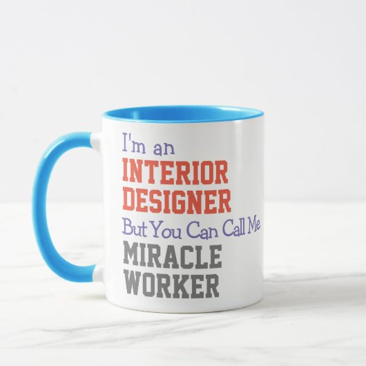 Mug Musique de travail Miracle Designer d'intérieur (Gauche)