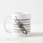 Mug Musique de trompette 11 B (Gauche)
