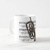 Mug Musique de trompette 12 B (Devant gauche)