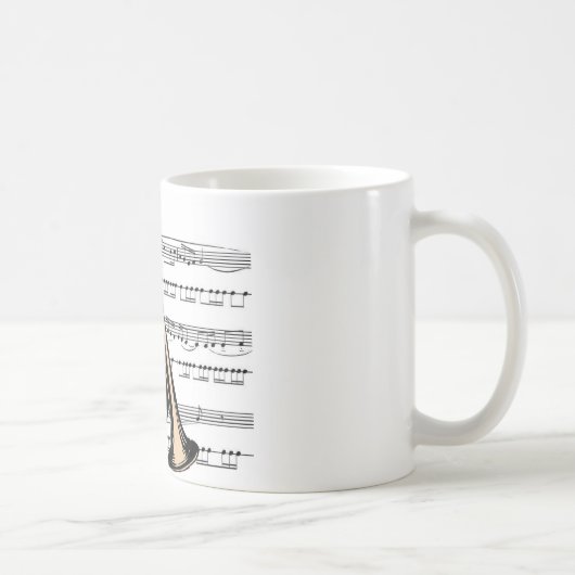 Mug Musique de trompette 12 B (Droite)