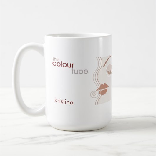 Mug Musique de tube de couleur (Gauche)