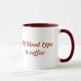 Mug Musique de type sanguin
