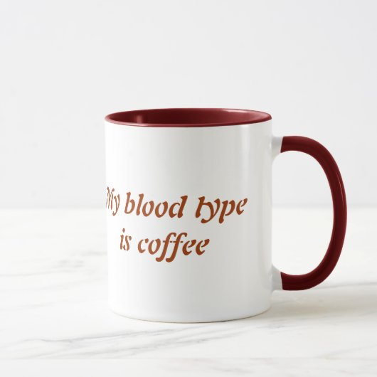 Mug Musique de type sanguin (Droite)