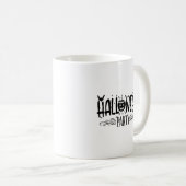 Mug Musique de typographie du parti Halloween (Devant droit)