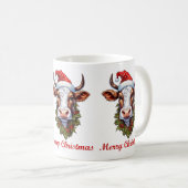 Mug Musique de vache de Noël (Devant droit)