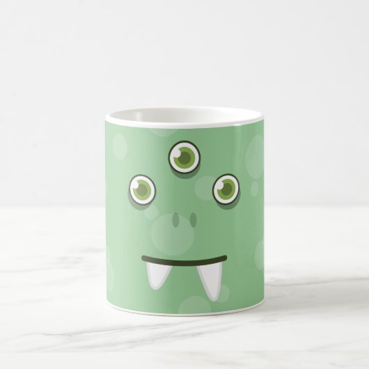 Mug Musique de visage du monstre vert (Centre)