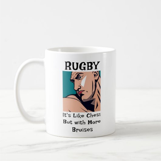 Mug Musique d'échecs de rugby (Gauche)
