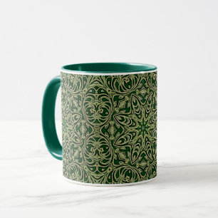 Mug Musique décorative en or vert