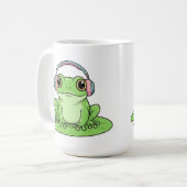 Mug Musique d'écoute Grenouille Verte – Ambiance Paste (Devant gauche)