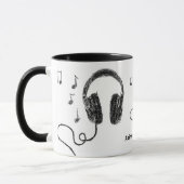 Mug Musique d'écouteurs (Gauche)